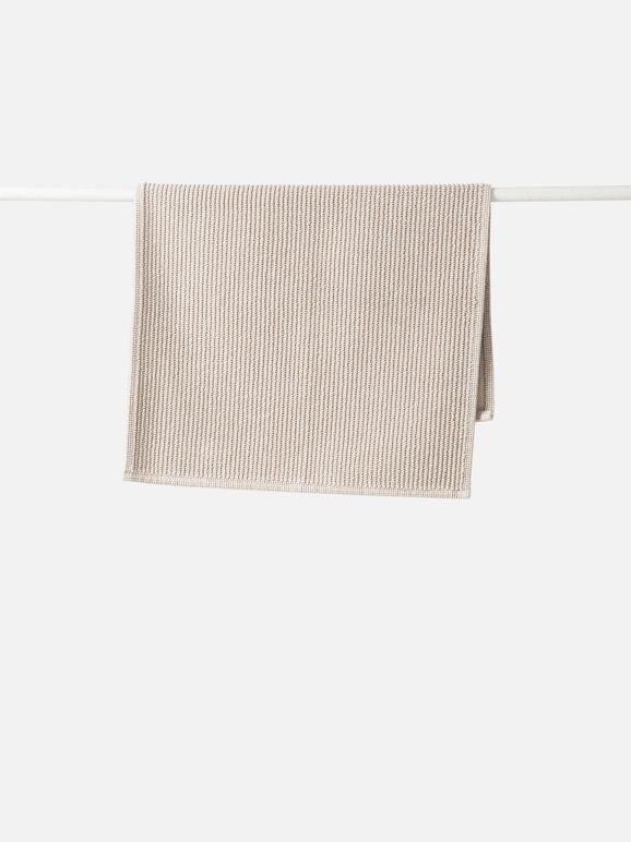 Ribbed Bath Towel Range - Oat