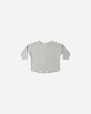 Long Sleeve Tee Sage Micro Stripe