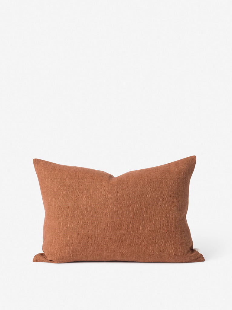 Linen Cotton Cushion Cover - Brick