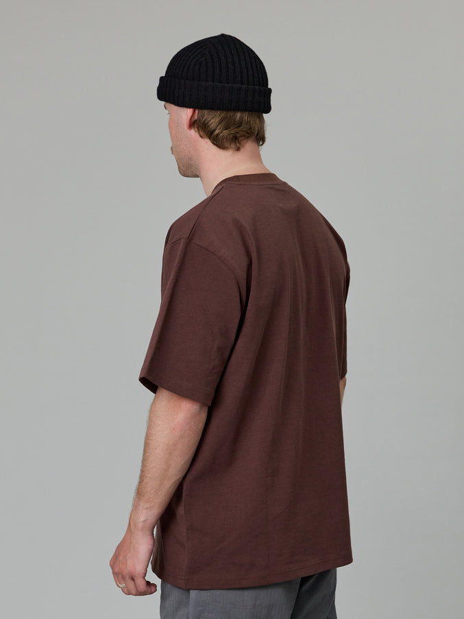 TAG HEAVY SHORE TEE - EARTH