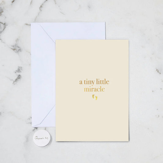 TINY LITTLE MIRACLE GREETING CARD