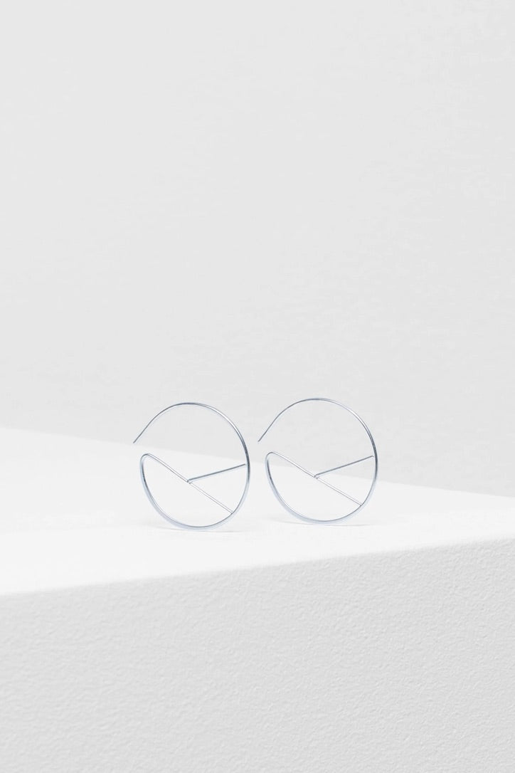 HALLIE EARRING - SILVER MATTE