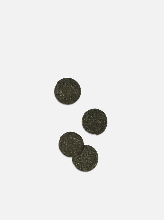 Woven Coaster Set of 4 - Olive