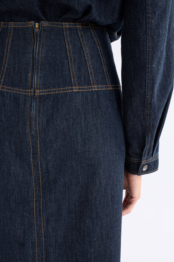 Valor Skirt - DARK BLUE WASH