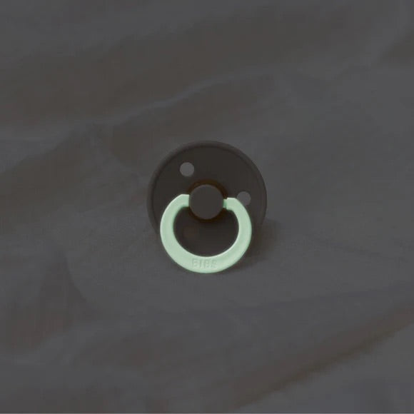 BIBS dummy - Round GLOW - Blush/Vanilla