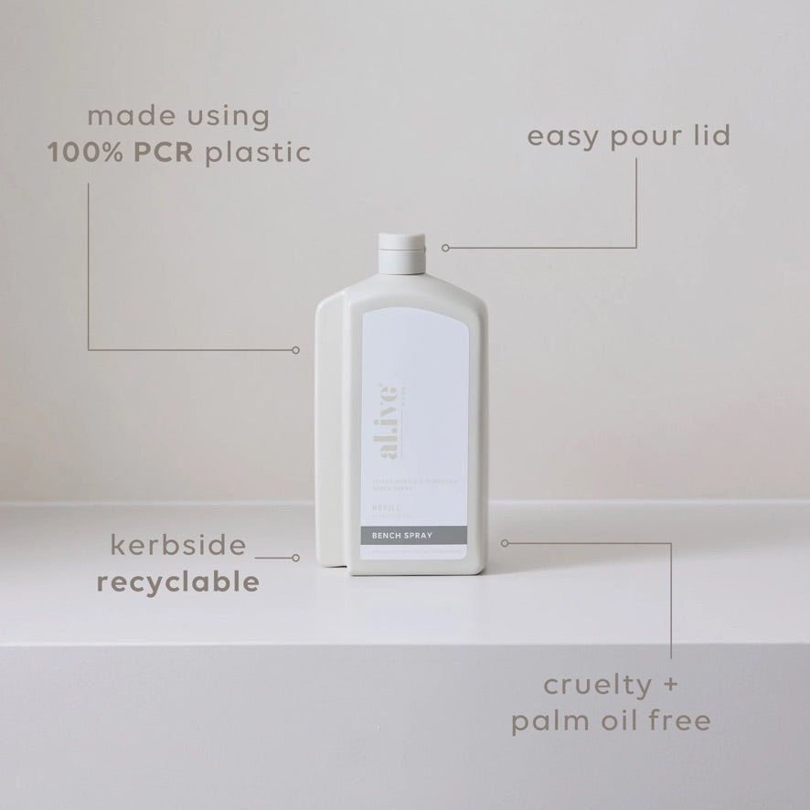 1 L Bench Spray Refill - Lemon Myrtle & Honeydew