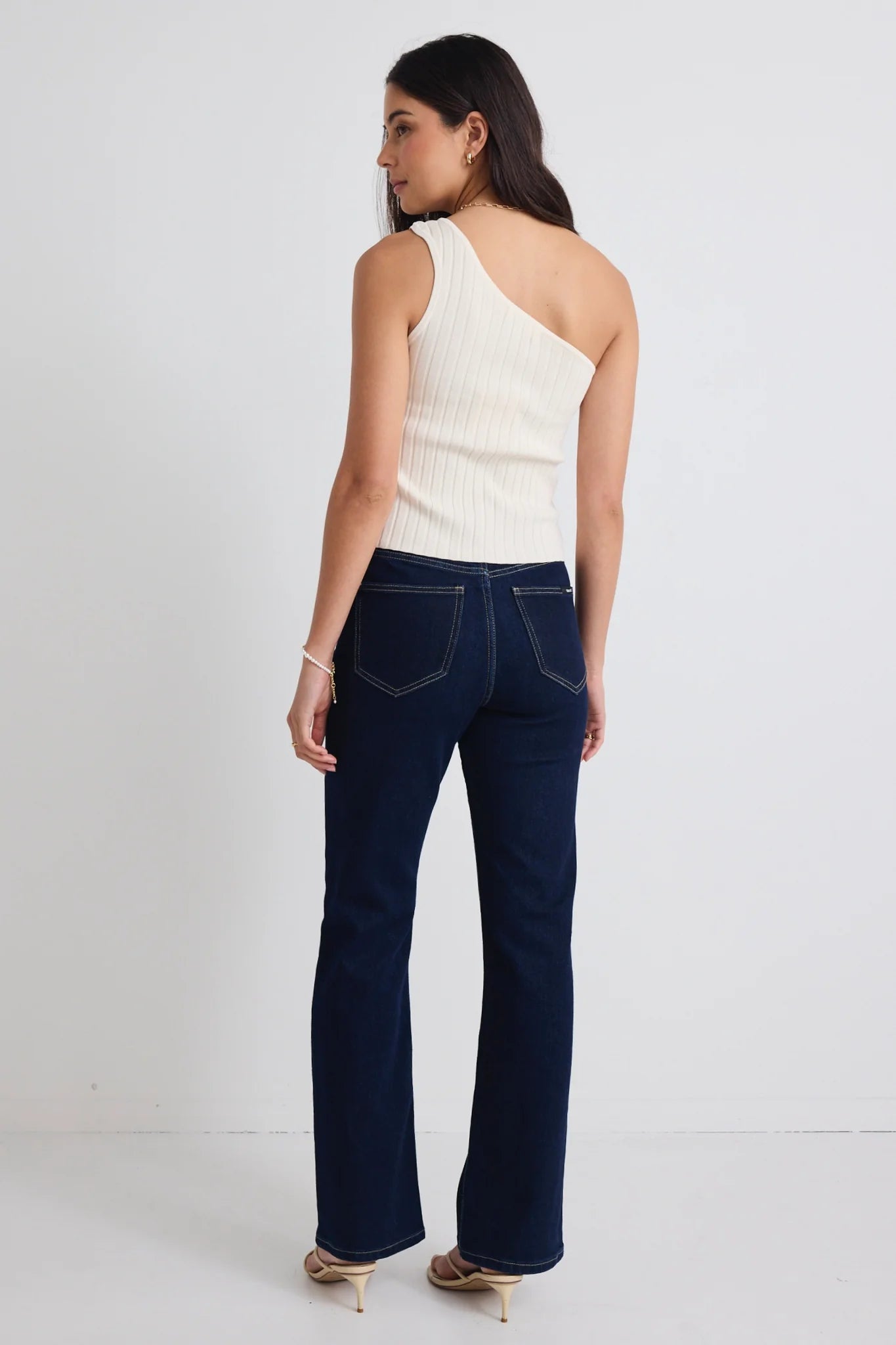 Farah High Rise Soft Flare Jean - Indigo