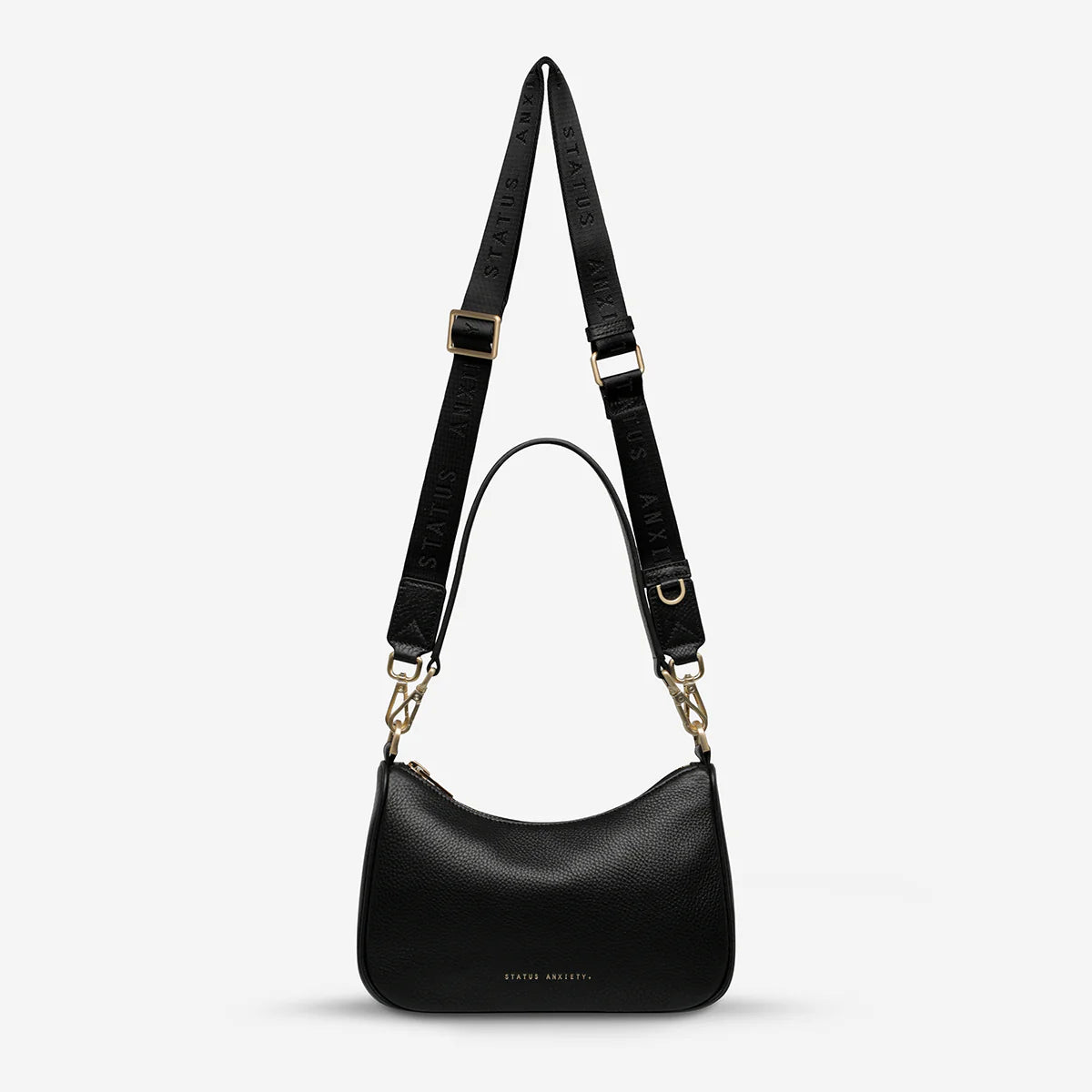 Look Both Ways Bag - Black/Brushed Gold