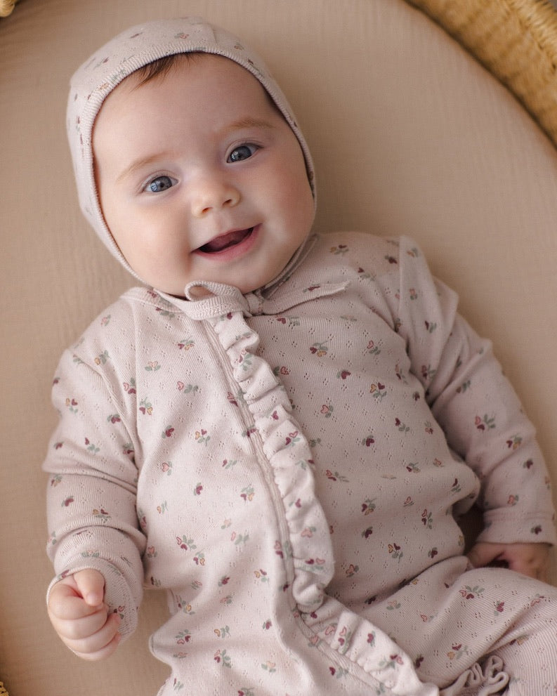 Zip Long Sleeve Sleeper Footie Floret