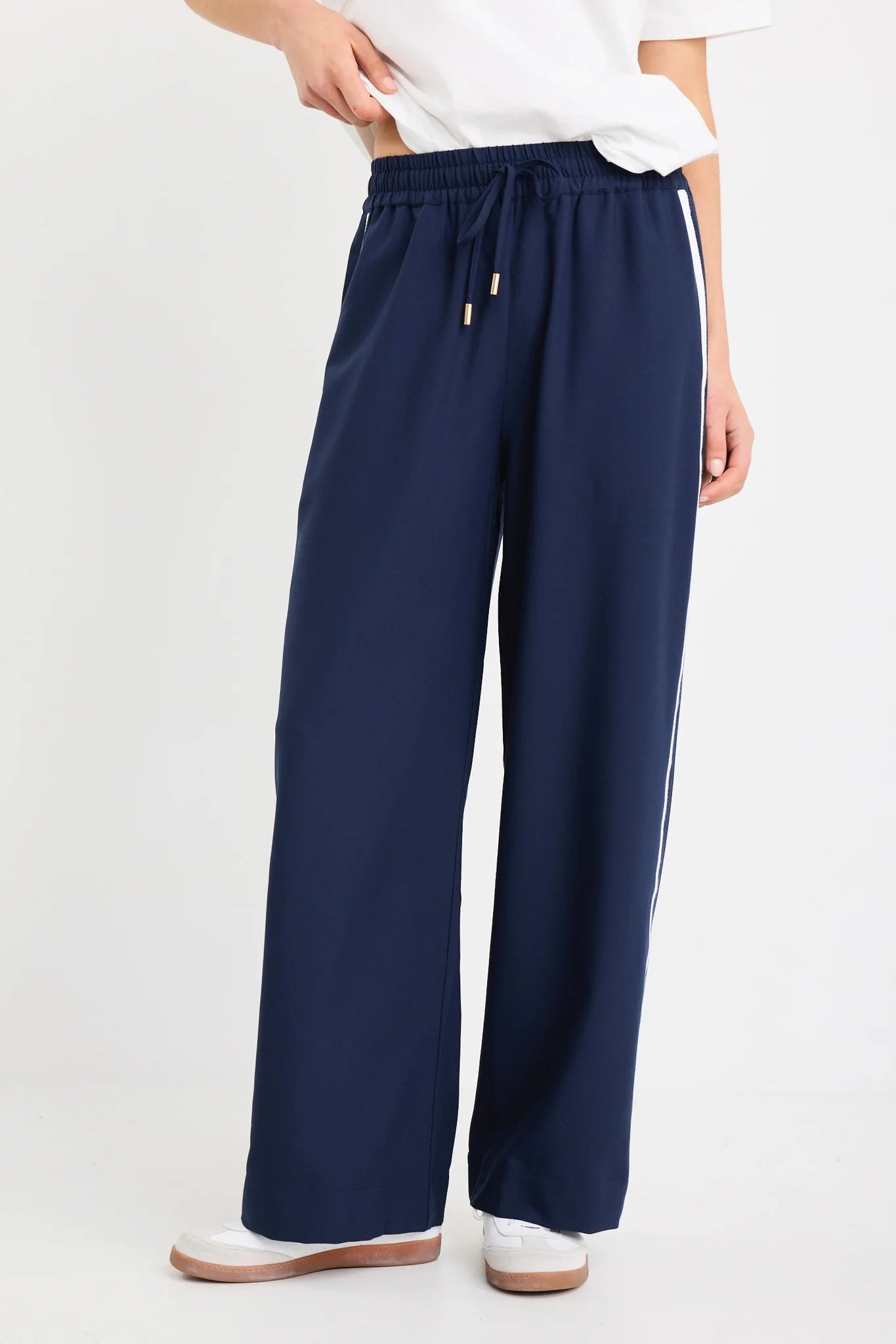 Townie Blue Side stripe Elastic Waist Pants