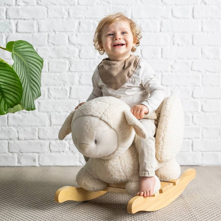 Nattou Rocking Toy Sheep Teddy - Pre order