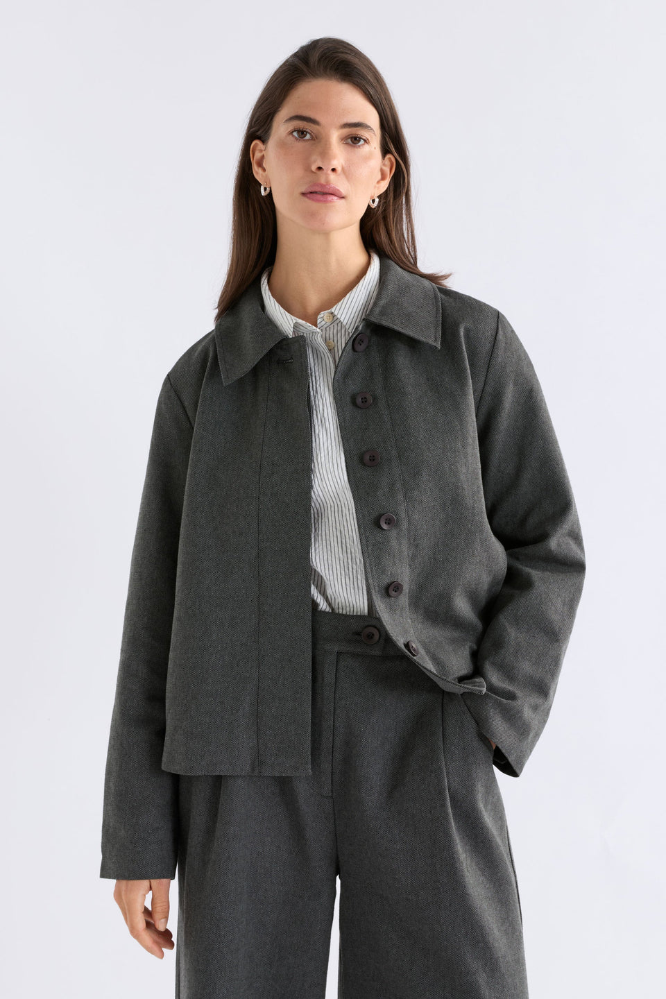 Unn Jacket - DARK GREY MARLE