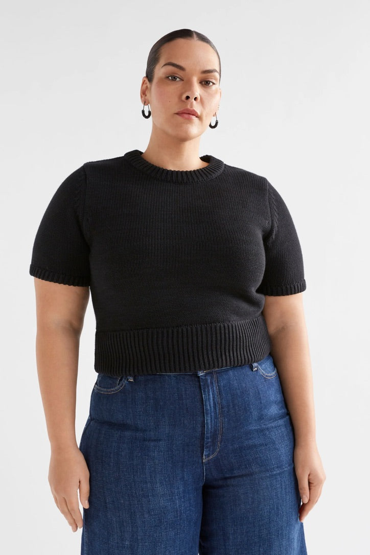 LUFT KNIT TOP - Black