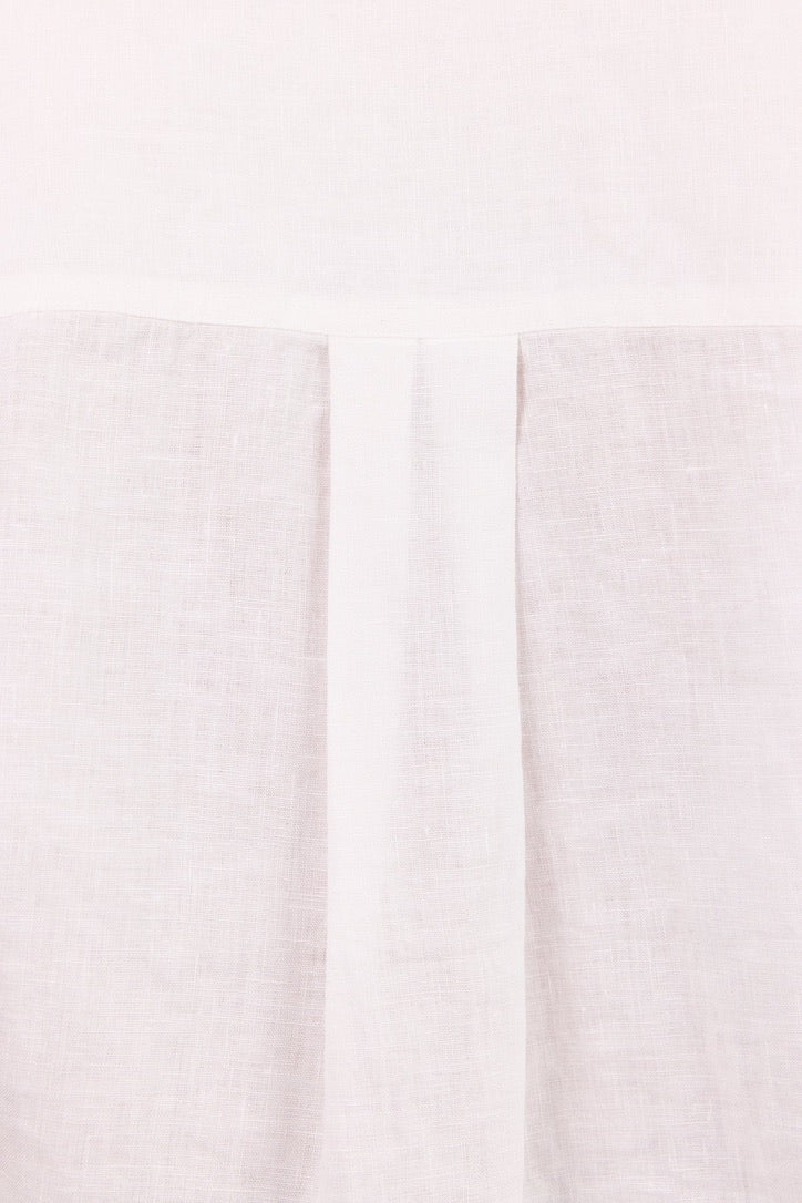 Uplifted Ivory Linen Oversized Shirt