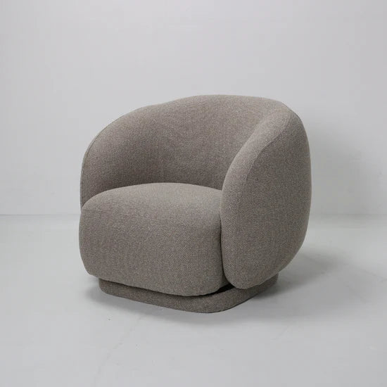 French Swivel Chair - Mushroom