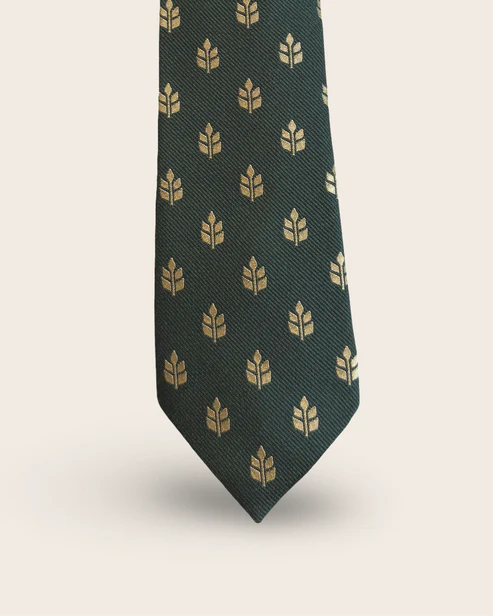Wheat neck tie - green