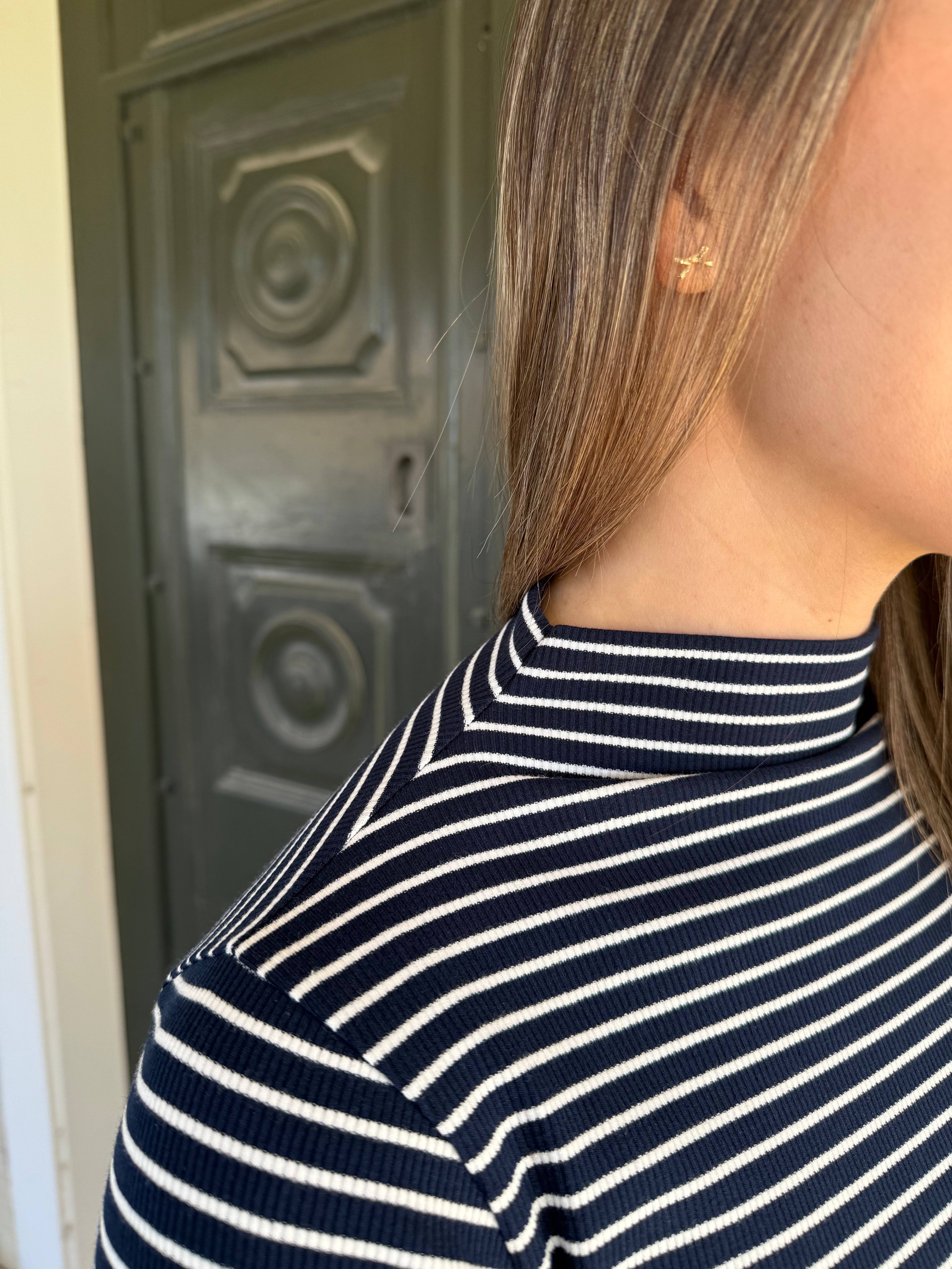 Mae top - Navy/White stripe