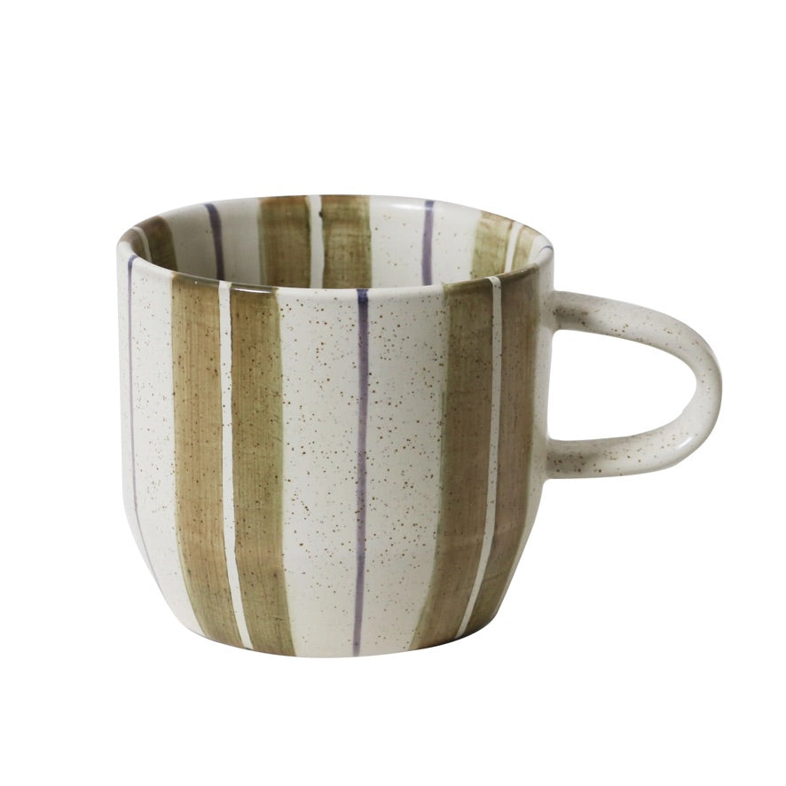 Olive Stripe Mug / Cat's Pyjamas