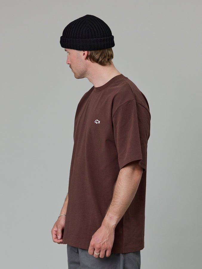 TAG HEAVY SHORE TEE - EARTH