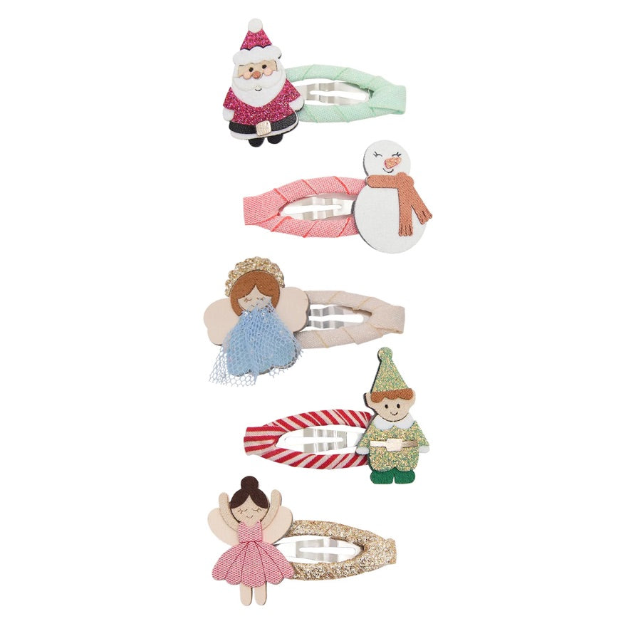 Cute christmas character mini hair clips