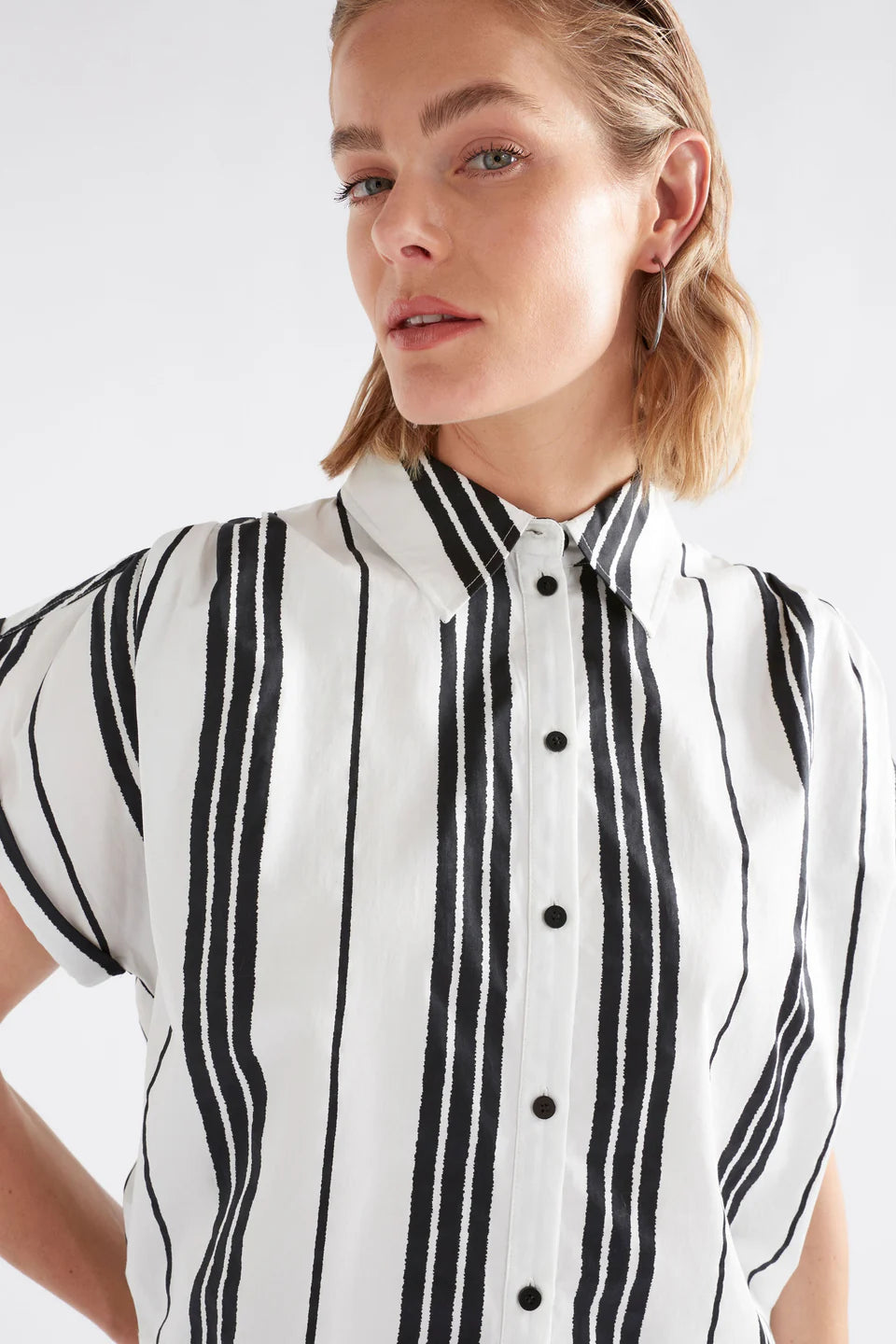 Reza Shirt- Fez Print Stripe