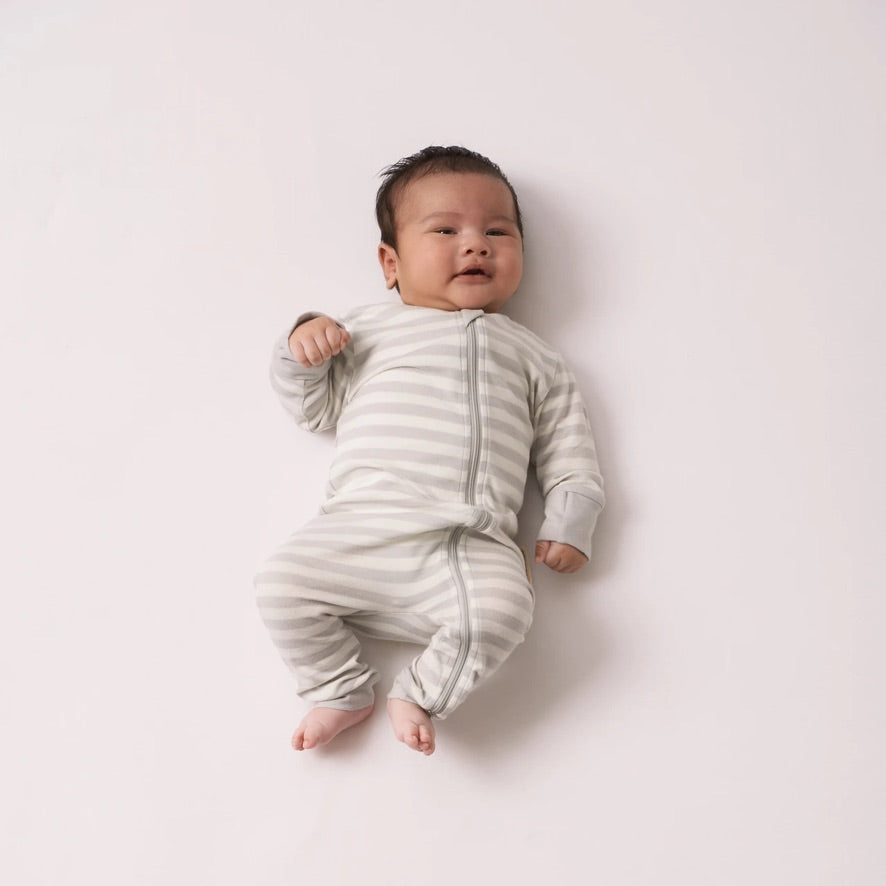 Merino/Organic Cotton PJ Suit - Pebble