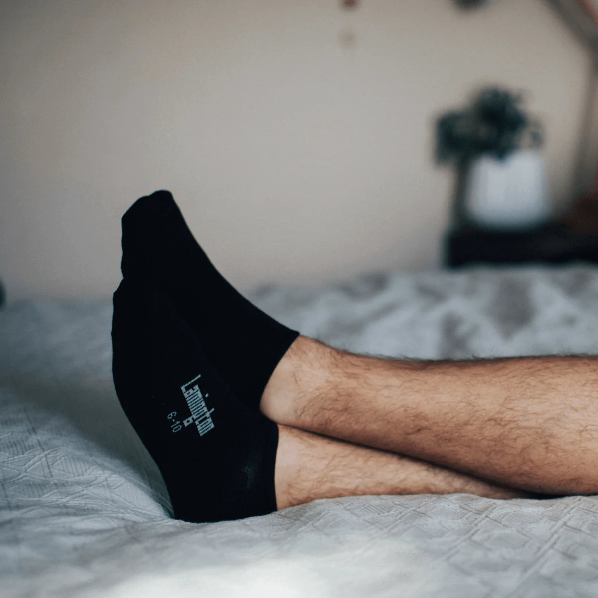 Merino Wool Sneaker Socks | MAN | Essential | Black