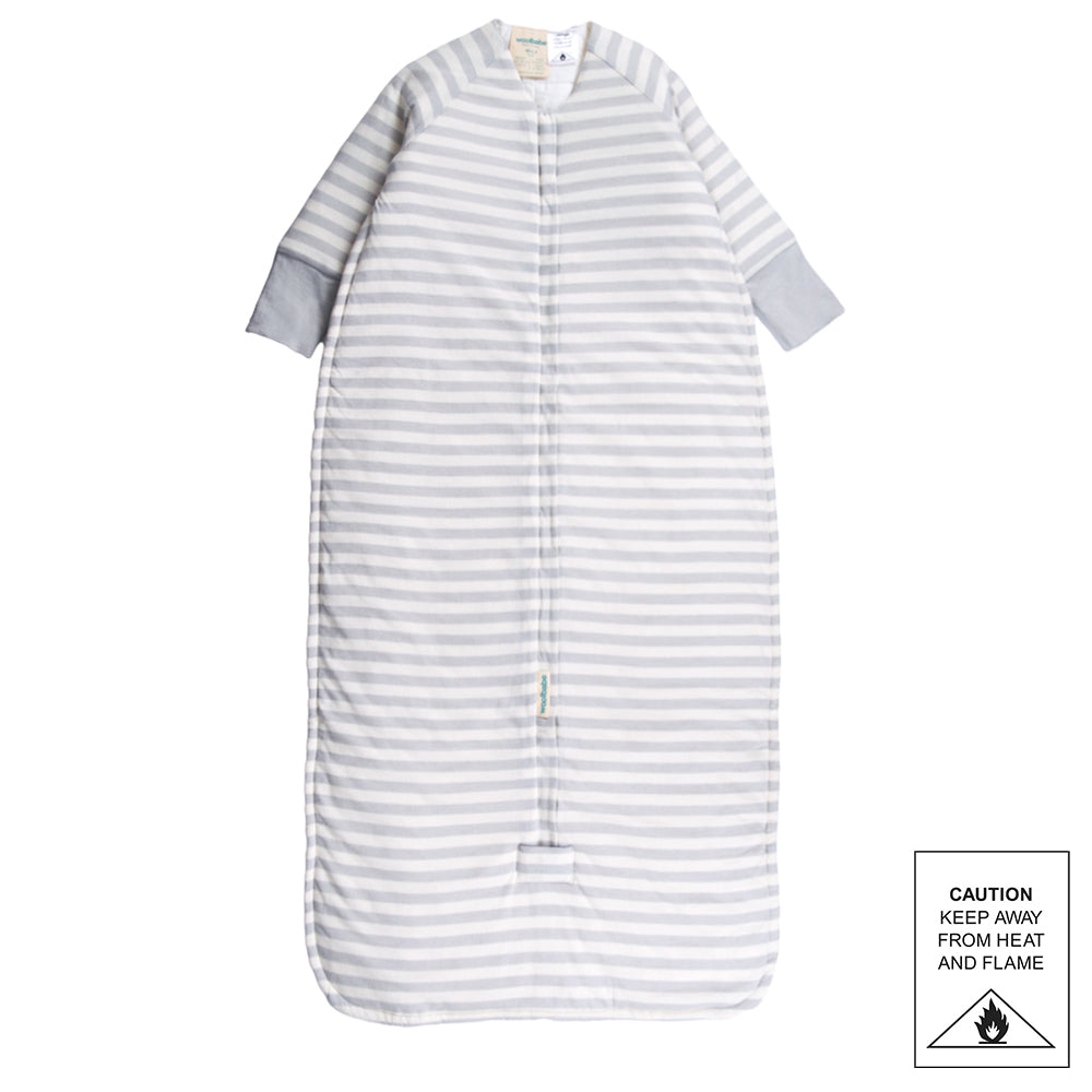 Woolbabe Duvet Sleeping Bag with Sleeves - Pebble