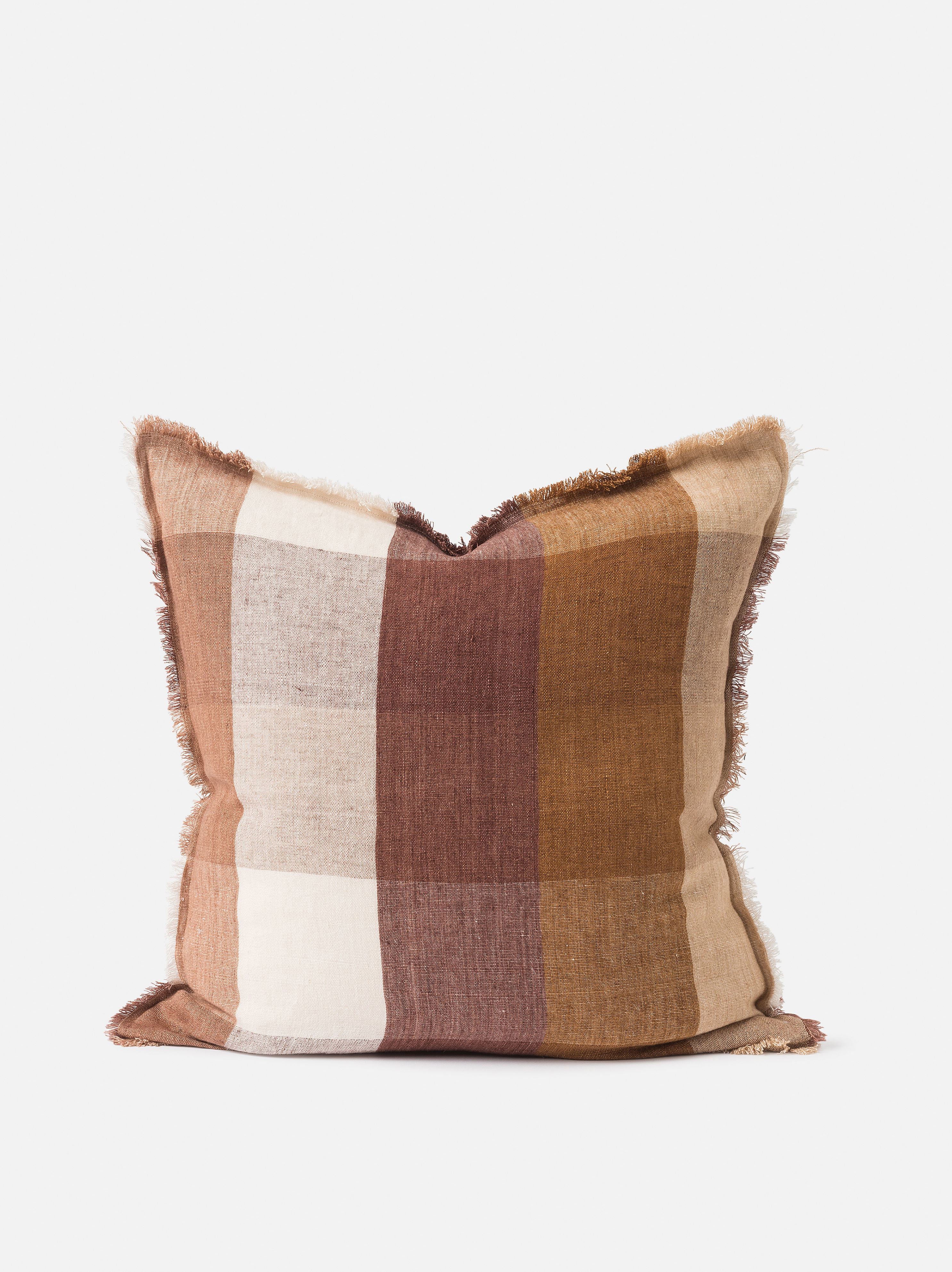 Casa Linen Cushion Cover - Rose/Multi