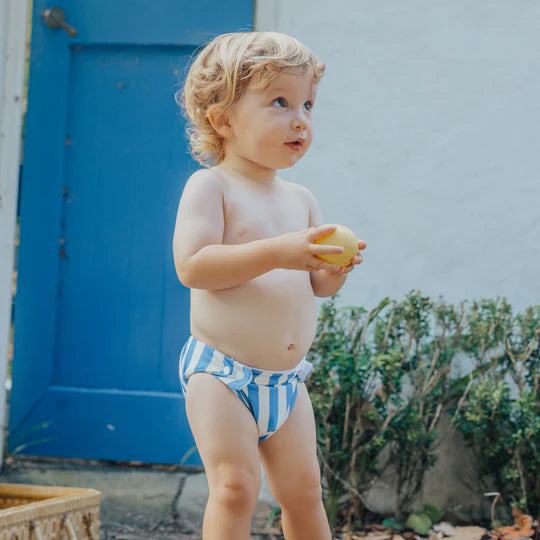Reusable Swim Nappy- Deep Sea Stripe