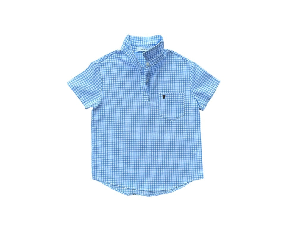 Cooper Shirt - Baby blue check