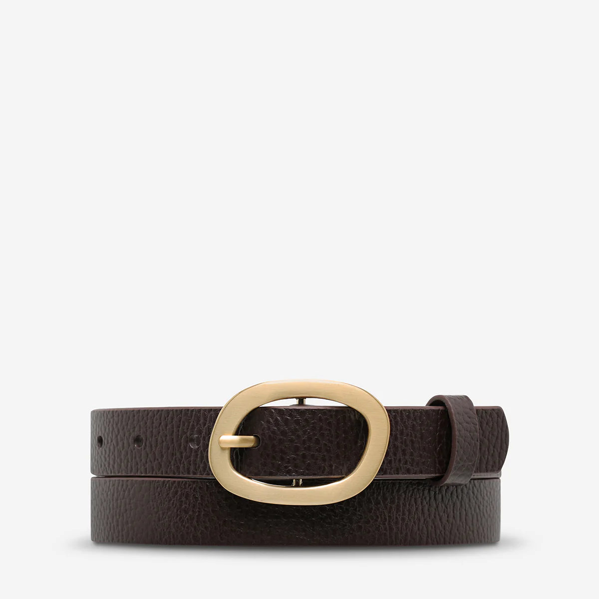 Nocturne Belt - Choc/Gold