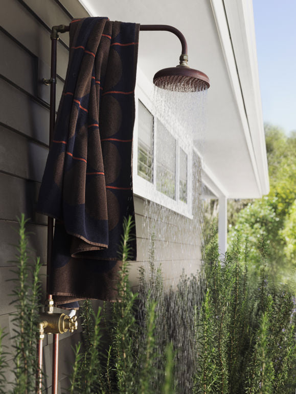 Abacus Beach Towel - Rye/Tamarillo