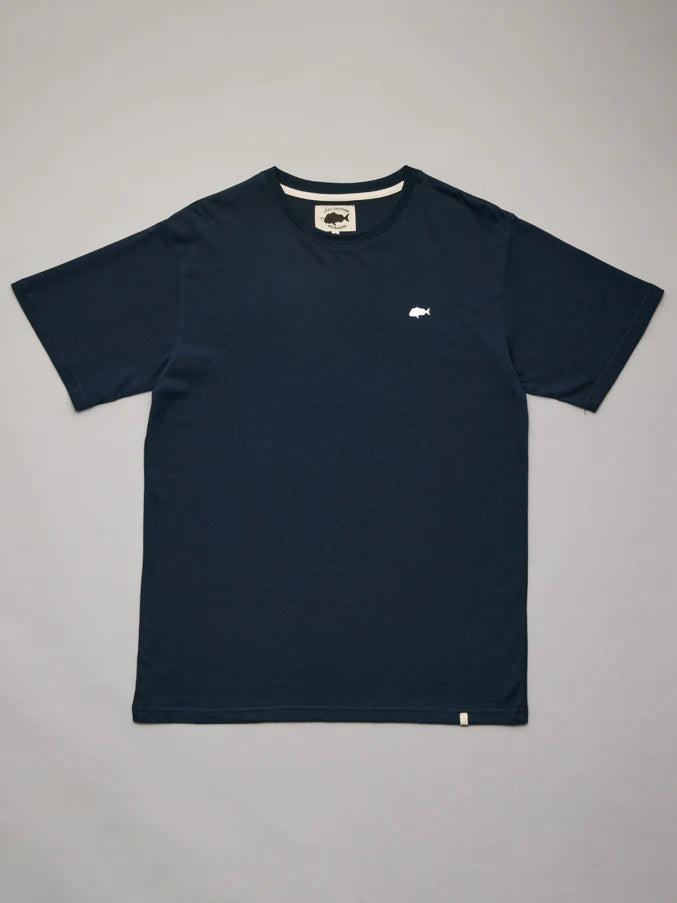 STAMP SEA TEE - NAVY