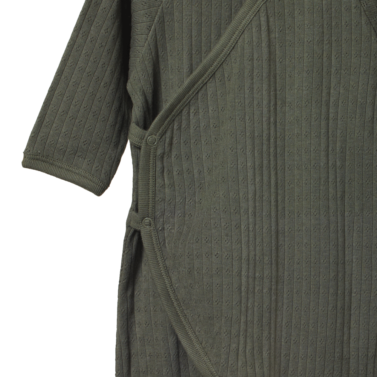 Kimono stretch & grow pointelle  - Thyme