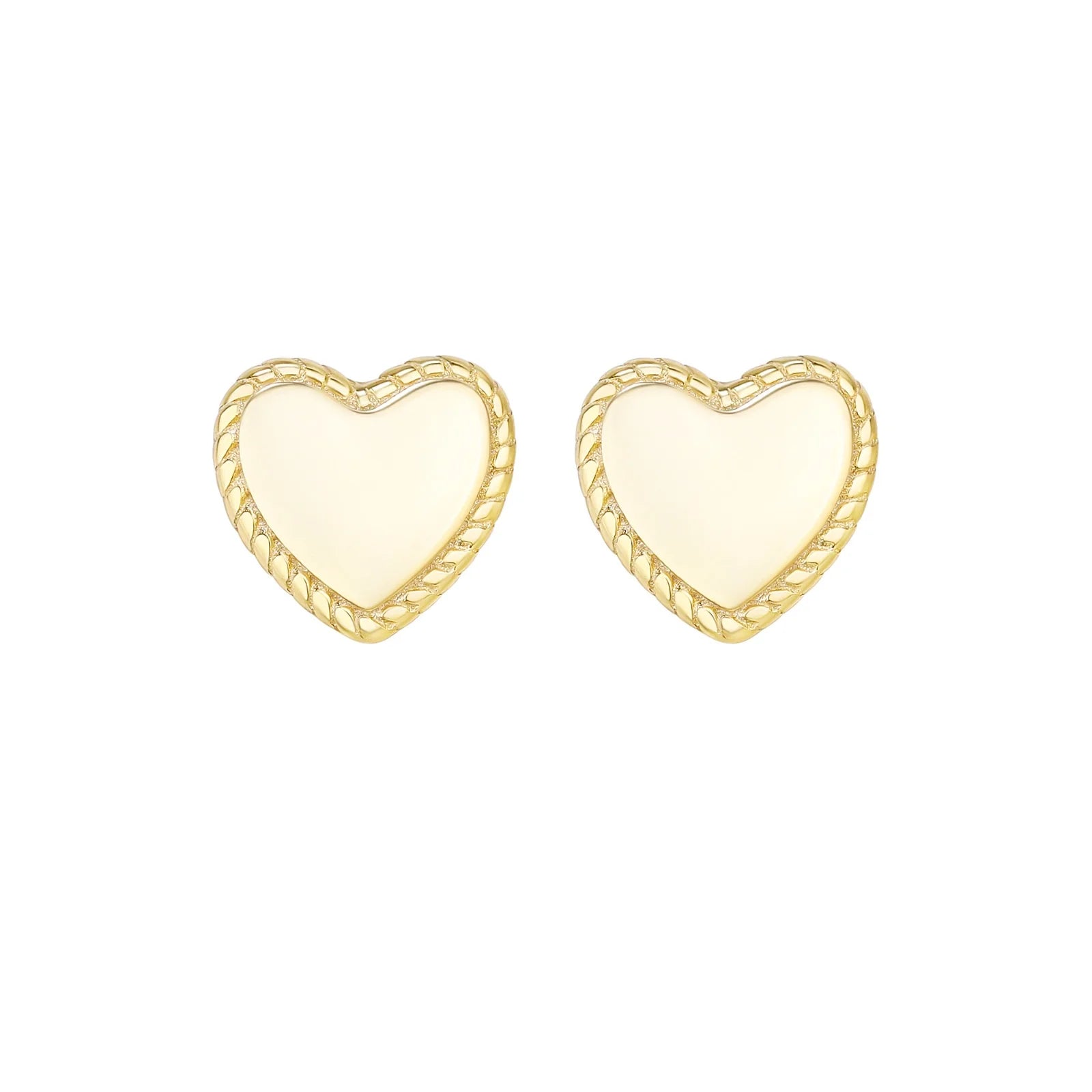 From The Heart Studs - Gold
