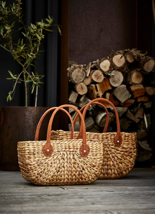 Small Harvest Basket / Suede