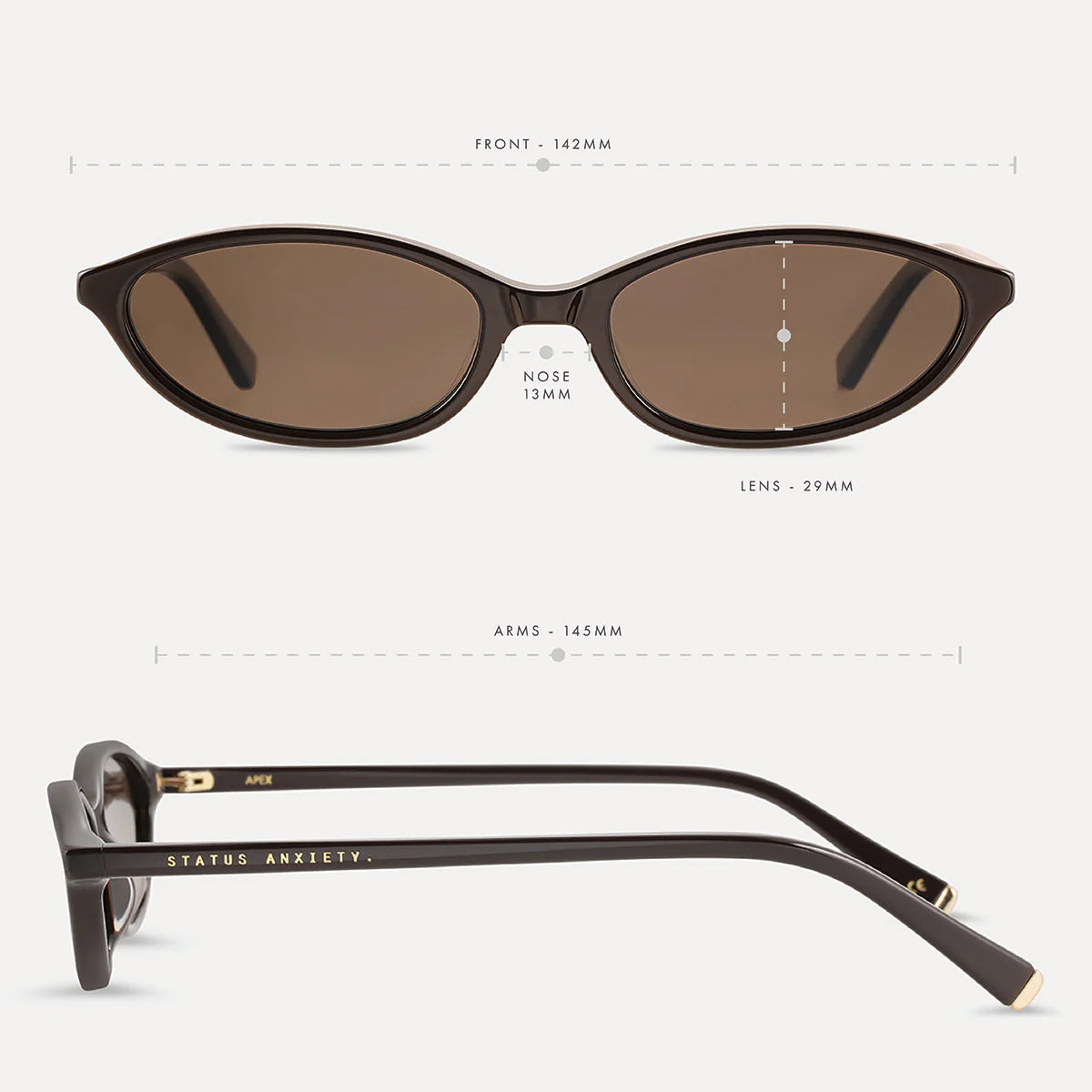 Apex Sunglasses - Espresso/Gold