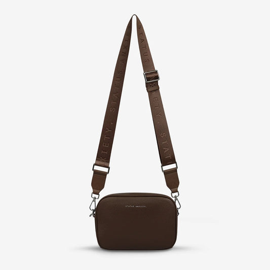 Plunder Bag With Webbed Strap - Cocoa