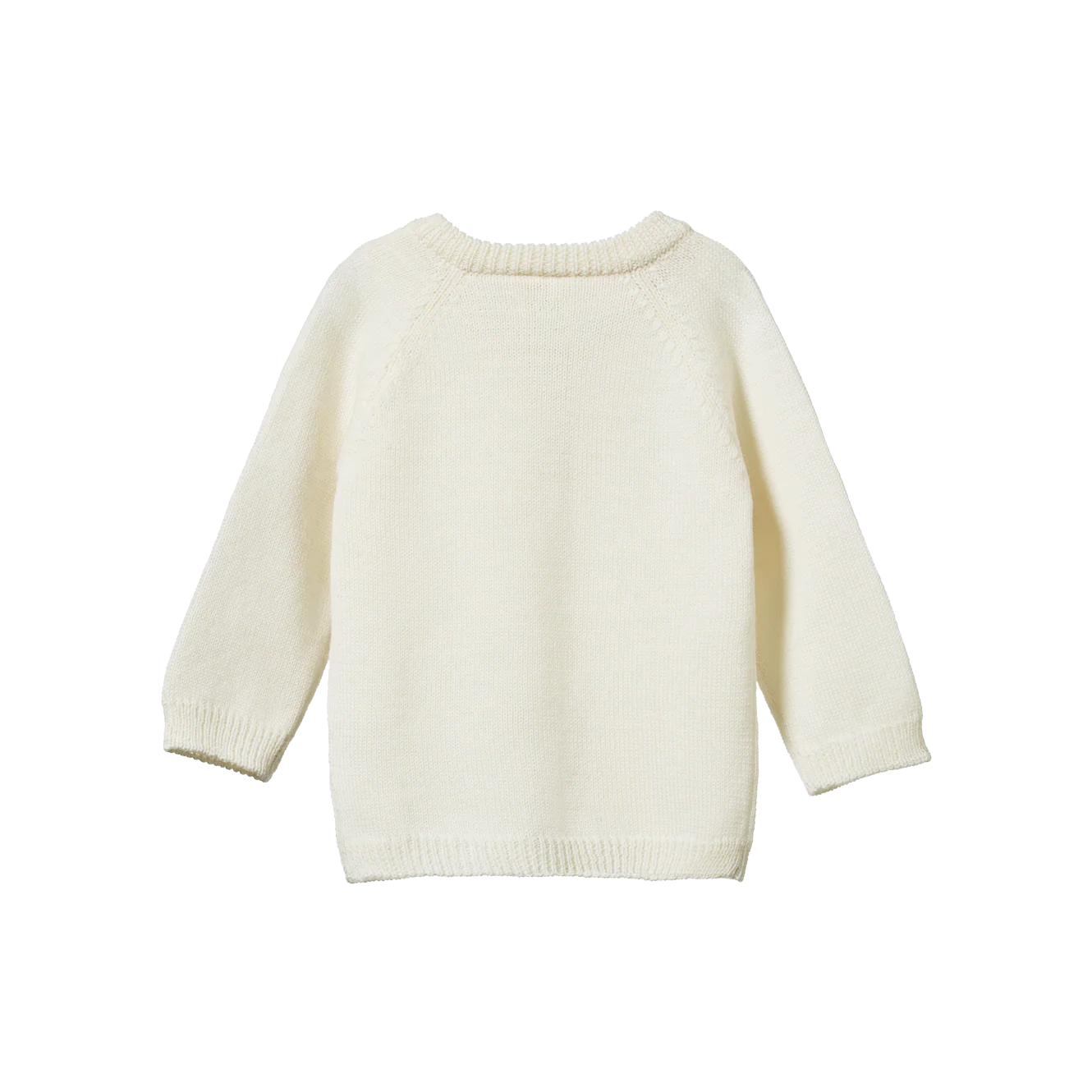 Merino knit cardigan - Natural