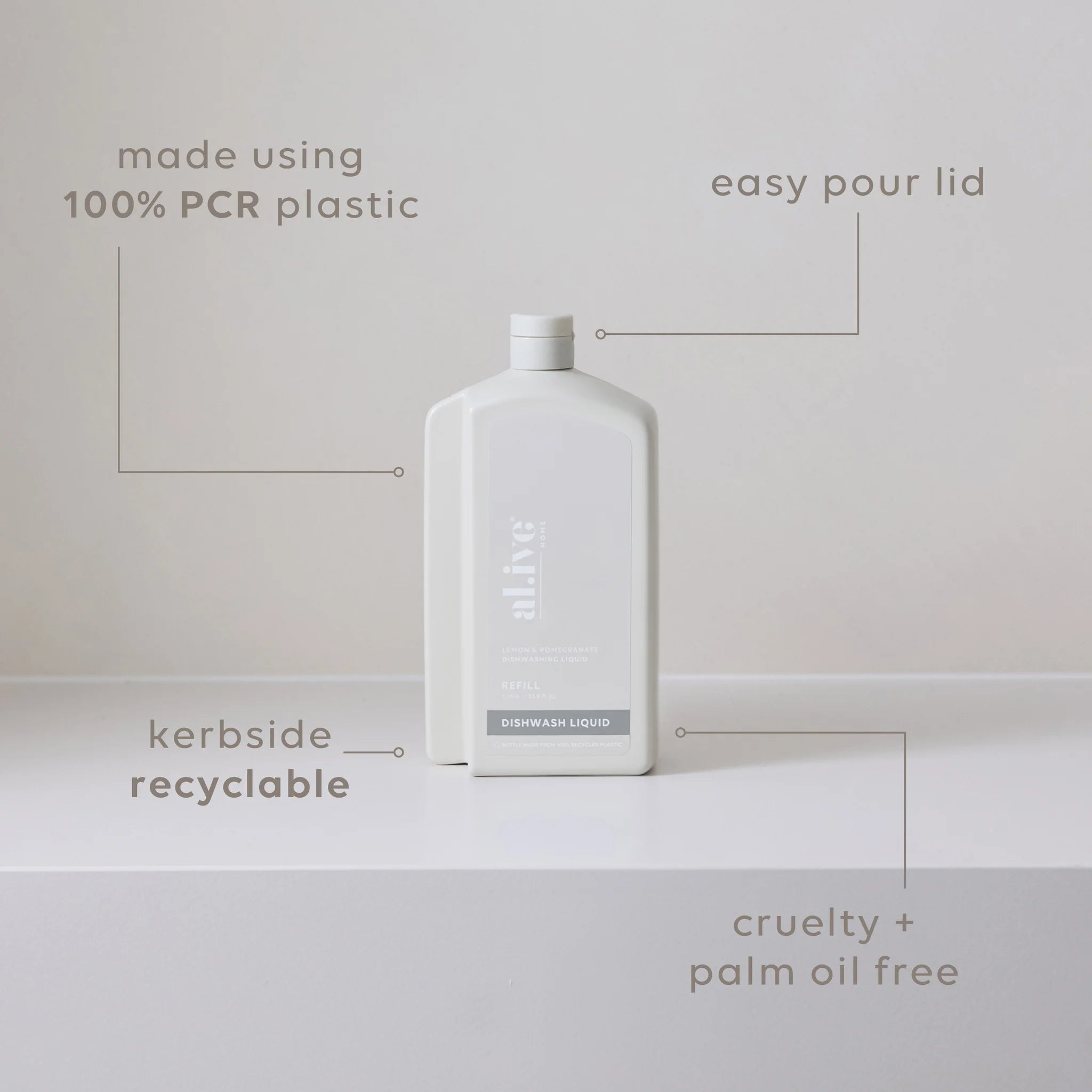 1 L Dish Wash Refill - Lemon & Pomegranate