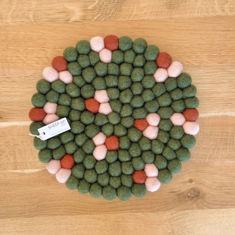 Felt Ball Pot Stands - New size