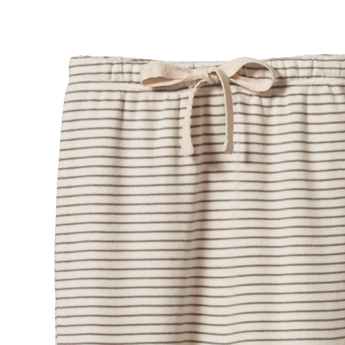 Footed Pant - MUSHROOM PINSTRIPE