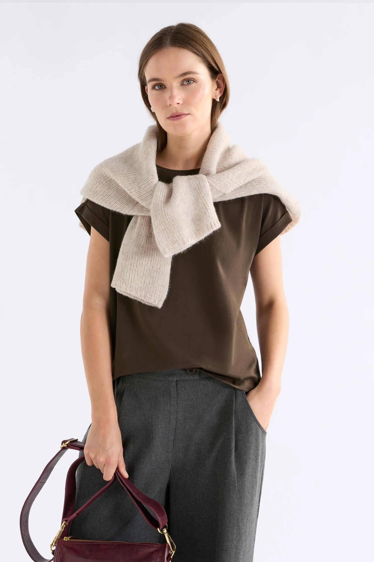 Cille T-Shirt - Espresso