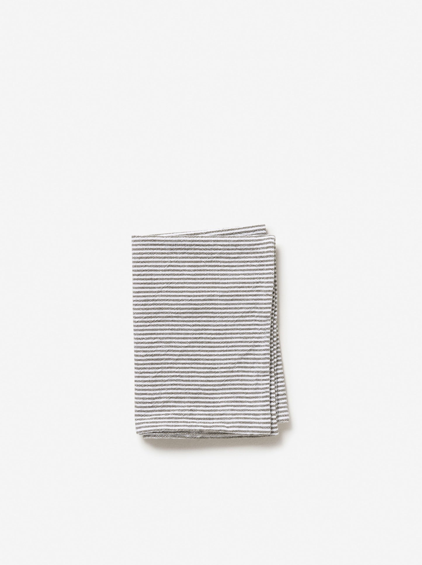 Stripe Washed Cotton Tea Towel - Grey