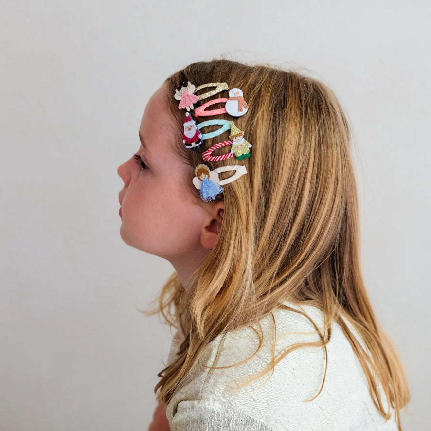 Cute christmas character mini hair clips