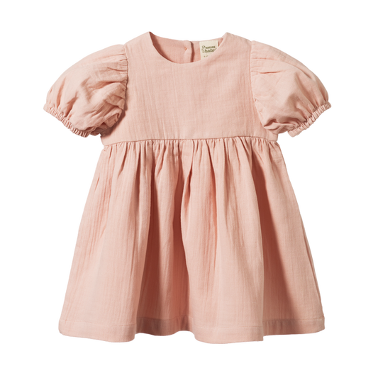 Albertine Dress - Rose dust crinkle