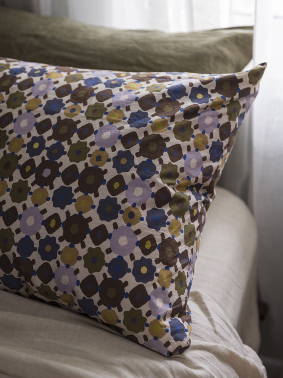 Lisbon Pillowcase Pair - Pansy/Multi