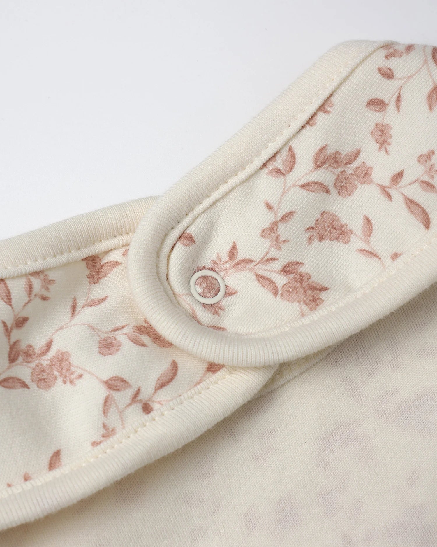 Jersey Snap Bib, 2 Pack || French Garden, Rose Micro Stripe