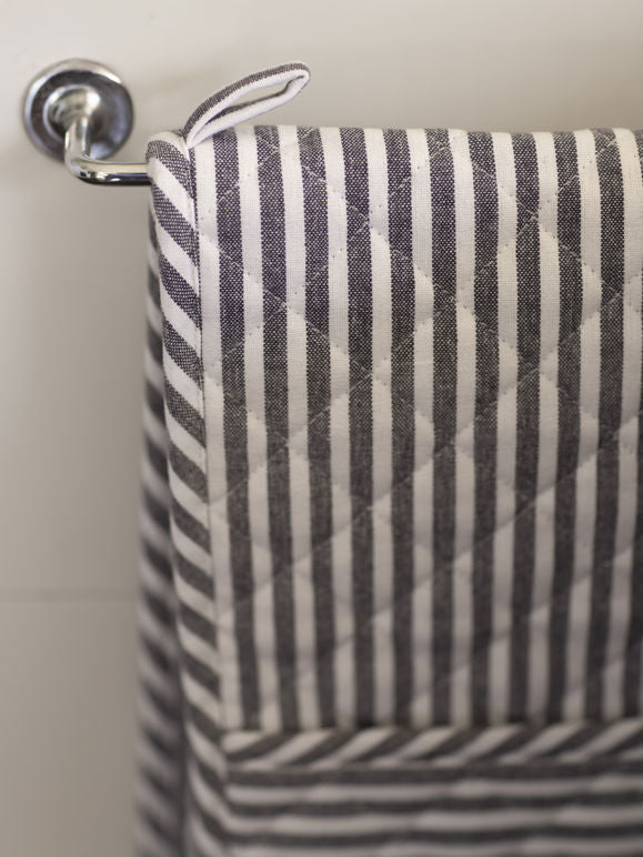 Classic Stripe Oven Glove - Navy/White